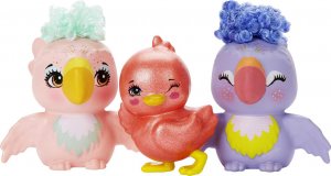 Mattel Enchantimals Rodzina Papugi Filia Finch Lalka + 3 figurki HKN15 5