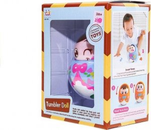 LeanToys Duża Kolorowa Wańka Wstańka Lalka Niebieska 1