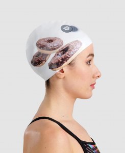 Arena Czepek Pływacki Donuts Cap White 4