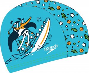 Speedo Czepek Pływacki Dziecięcy Printed Iuchima Azure Blue 4