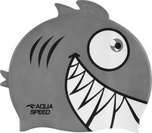 Aqua-Speed Czepek Pływacki Aqua Speed Zoo Pirania Grey 1