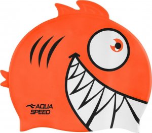 Aqua-Speed Czepek Pływacki Aqua Speed Zoo Pirania Orange 1