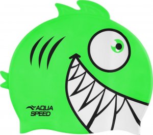 Aqua-Speed Czepek Pływacki Aqua Speed Zoo Pirania Green 1