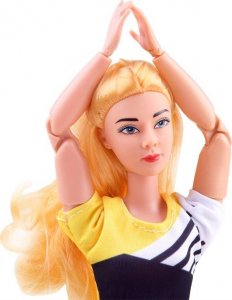 Jokomisiada Lalka gimnastyczka ćwiczy joga fitness 30cm ZA4460 3