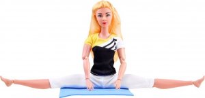 Jokomisiada Lalka gimnastyczka ćwiczy joga fitness 30cm ZA4460 4