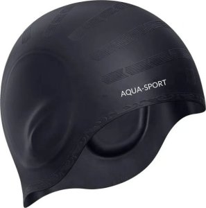 Aqua-Sport CZEPEK PŁYWACKI SILIKONOWY ZAKRYWAJĄCY USZY BASEN 1
