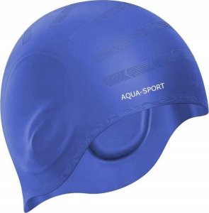 Aqua-Sport CZEPEK PŁYWACKI SILIKONOWY ZAKRYWAJĄCY USZY BASEN 1