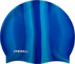Crowell Czepek pływacki silikonowy Crowell Multi Flame : Kolor - Niebieski 1