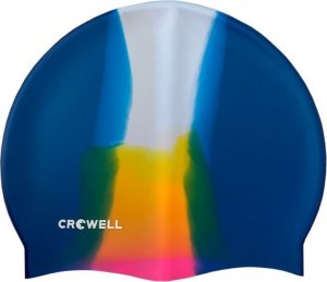 Crowell Czepek pływacki silikonowy Crowell Multi Flame : Kolor - Wielokolorowy 1