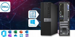 Komputer Dell Optiplex 7050 Sff Intel Core i5 8GB DDR4 1000GB SSD DVD Windows 10 Pro 9