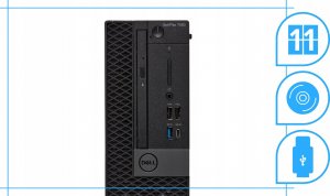 Komputer Dell Optiplex 7060 Sff Intel Core i5 16GB DDR4 256GB SSD DVD Windows 11 Pro 3
