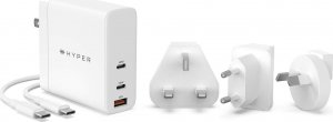Ładowarka HyperDrive Ładowarka USB-C 140 W PD 3.1 z adapterami Biała 5