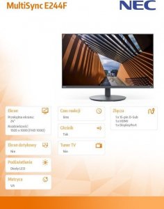Monitor NEC E244F-BK (60005829) 4