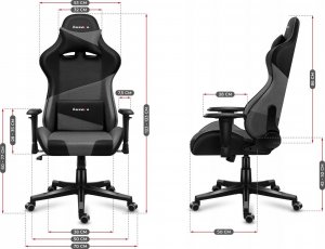 Fotel Huzaro Force 6.2 Grey Mesh 12