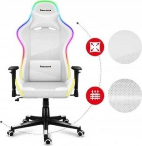 Fotel Huzaro Force 6.2 White RGB 4