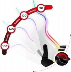 Fotel Huzaro Force 6.2 White RGB 7