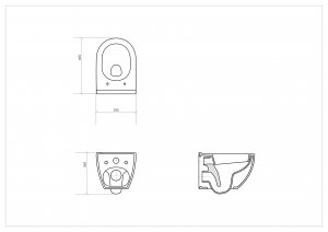 Miska WC Cersanit Miska zawieszana Urban Harmony Clean On +  deska Slim Duroplast (K701-256) 7