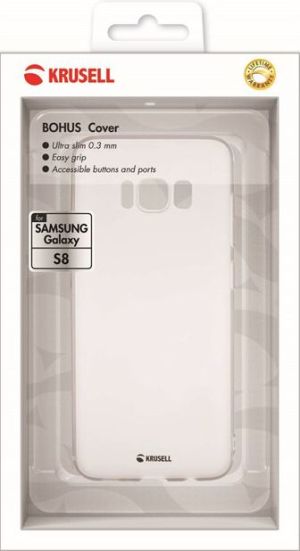 Krusell nakładka Bohus Samsung S8 szara transparentna (60959) 3