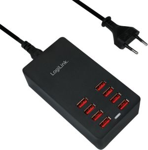 Ładowarka LogiLink PA0140 8x USB-A 2.4 A (PA0140) 2