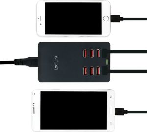 Ładowarka LogiLink PA0140 8x USB-A 2.4 A (PA0140) 5