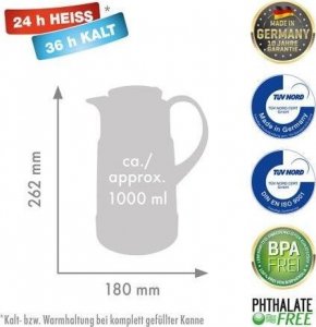 Rotpunkt Termos dzbankowy Ristretto 1 l Czarny matowy 2