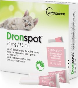 VETOQUINOL Vetoquinol DRONSPOT dla małych kotów (0,5-2,5kg) 1