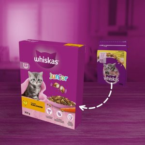 Whiskas Junior z kurczakiem 300g 4