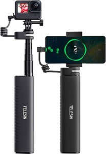 Selfie stick Telesin Selfie-stick z powerbankiem USB-C Telesin dla kamer sportowych / smartphone TE-CSS-001 2