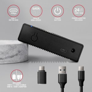 Kieszeń Axagon EE35-GTR Obudowa zewnętrzna aluminiowa USB3.2 Gen1 - SATA 6G 3.5' 5