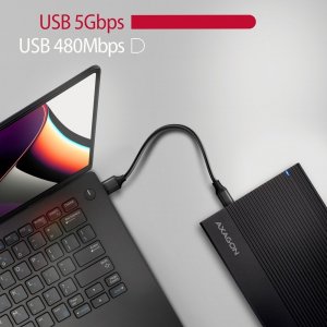 Kieszeń Axagon EE35-GTR Obudowa zewnętrzna aluminiowa USB3.2 Gen1 - SATA 6G 3.5' 6