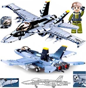 tomdorix Klocki Myśliwiec F/A-18E/F Super Hornet Samolot 1