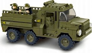 tomdorix Klocki Wojsko Ciężarówka Transportowa Wojska, armia+4 figurki 2
