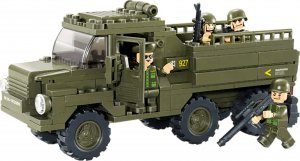 tomdorix Klocki Wojsko Ciężarówka Transportowa Wojska, armia+4 figurki 9