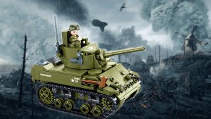 tomdorix Klocki Czołg Amerykański M5A1 Stuart Armia Wojsko komp. LEGO 14