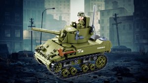 tomdorix Klocki Czołg Amerykański M5A1 Stuart Armia Wojsko komp. LEGO 4