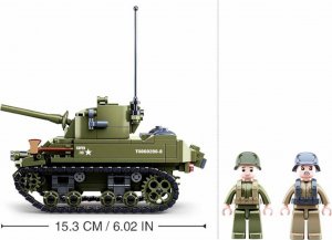 tomdorix Klocki Czołg Amerykański M5A1 Stuart Armia Wojsko komp. LEGO 8