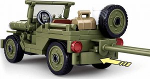 tomdorix Klocki Wojsko JEEP WILLYS MB + Armata 143el komp. LEGO 6
