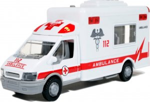 Auto Metalowe Karetka Pogotowia Ambulans Światło / Dźwięk 3