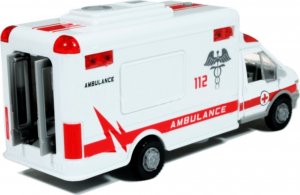 Auto Metalowe Karetka Pogotowia Ambulans Światło / Dźwięk 4