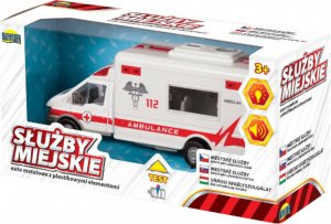 Auto Metalowe Karetka Pogotowia Ambulans Światło / Dźwięk 5