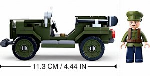 Klocki Wojsko GAZ-67 Gazik Czapajew Auto Terenowe 112 el kom.LEGO 3