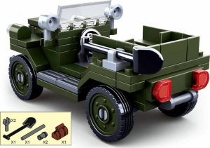 Klocki Wojsko GAZ-67 Gazik Czapajew Auto Terenowe 112 el kom.LEGO 5