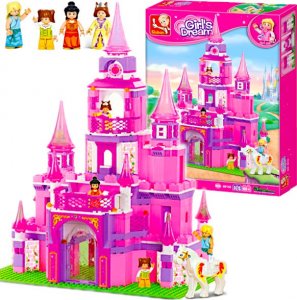Klocki Girls Dream Różowy Pałac Księżniczki Zamek DISNEY'A 1