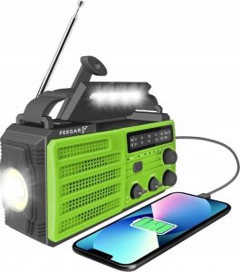 Radio Feegar Feegar OZE 3 Radio FM/AM Solar Powerbank 8000mAh Latarka SOS 2