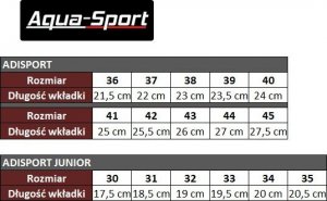 Aqua-Sport Klapki Basenowe Aqua Sport Unisex Adisport Blue R.37 3