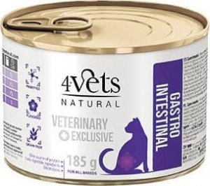 4Vets 4VETS NATURAL - Gastro Intenstinal Cat 185g 1