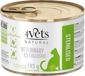 4Vets 4VETS NATURAL - Sterylised Cat 185g 1