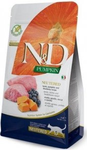 Farmina FARMINA N&D PUMPKIN CAT LAMB & BLUEBERRY NEUTERED ADULT 1,5kg 1