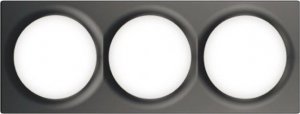 Fibaro Fibaro Ramka ozdobna potrójna antra FG-Wx-PP-0004-8 1