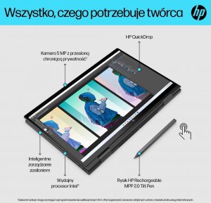 Laptop HP HP Envy 15 x360 i5-1240P 15,6"FHD 250nits IPS 16GB DDR4 3200 SSD512 Intel Iris Xe Graphics Win11 Silver 15
